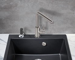 Milacio Смеситель для кухни Ultra MCU.555.GM вороненая сталь – фотография-4