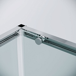 Grossman Боковая стенка Galaxy 70x195 профиль хром стекло прозрачное – фотография-5