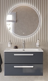 BelBagno Мебель для ванной Eco Cer-N 80 CZR-8073-80 grafito ручки сатин – фотография-1