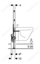 Geberit Система инсталляции для биде Duofix 111.524.00.1 – фотография-3