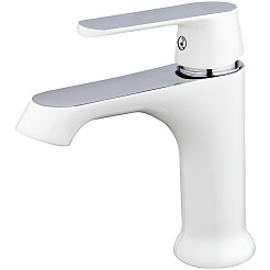 Frap Смеситель для раковины H31 F1031 белый/хром – фотография-1