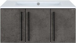 Brevita Тумба под раковину Rock 90 бетон темно-серый – фотография-1