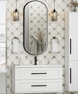 Misty Мебель для ванной Модерн 100 подвесная белая