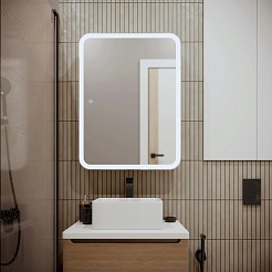 Mixline Зеркальный шкаф Премьер Фиджи Flip 60 белый – фотография-7