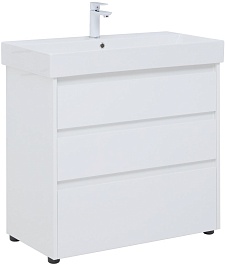 Aquanet Мебель для ванной Nova Lite 85 белая глянцевая – фотография-2