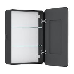 Equil Зеркальный шкаф Eltoro 60 R чёрный софт – фотография-2