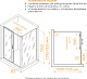 RGW Душевой уголок Passage PA-74B (PA-14B + Z-050-2B) 130x110 профиль черный стекло прозрачное – картинка-6