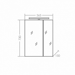 СанТа Мебель для ванной Марс 65 подвесная – фотография-6