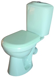 Керамин Унитаз-компакт "Палитра" 439174 салатовый – фотография-1