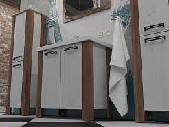 Какса-а Мебель для ванной Лидер 80 – фотография-9