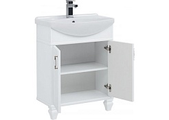 Aquanet Тумба с раковиной Валенса NEW 65 белый – фотография-2