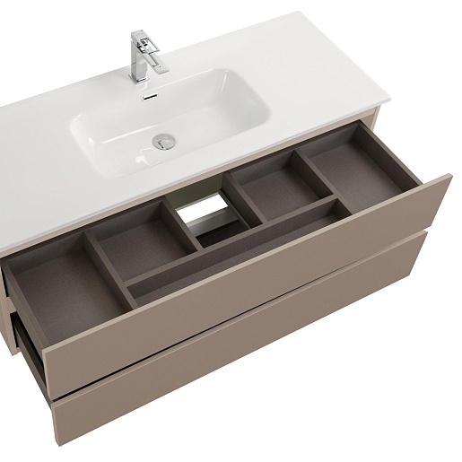 BelBagno Тумба под раковину Kraft 120 подвесная Бежевый матовый – фотография-6