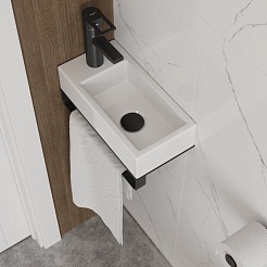 Teymi Накладная мебельная раковина Hanna 37 левая подвесная/накладная T50904 – фотография-8