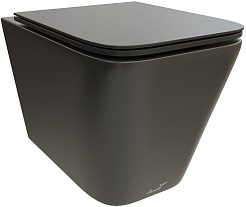 Ceruttispa Унитаз подвесной Maiella Aria MB CT9163 черный матовый – фотография-1