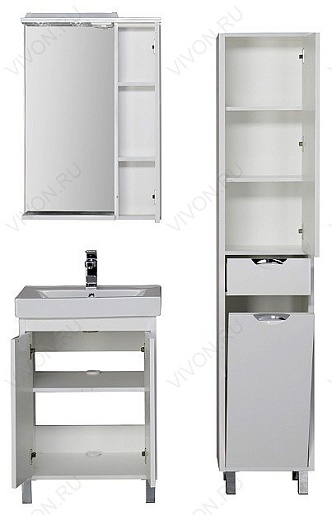 Aquanet Мебель для ванной "Гретта 60" 2 двери (177033) – картинка-3