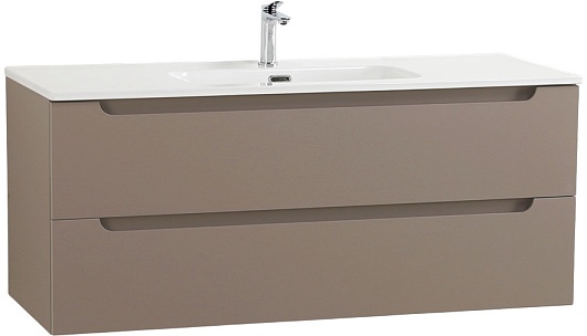 BelBagno Тумба с раковиной Etna 120 подвесная бежевая матовая – картинка-3