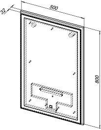 Aquanet Мебель для ванной Nova Lite 50 подвесная дуб рустикальный – фотография-17