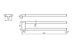 Ideal Standard Полотенцедержатель Connect двойной – фотография-2