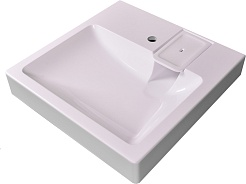 Stella Polare Раковина под стиральную машину Солярис 60х60 белая – фотография-2