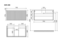 Sancos Тумба под раковину Snob R 1.0 80 bianco – фотография-3