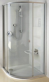 Ravak  Душевой уголок PSKK3-100 Transparent, профиль сатин – фотография-1