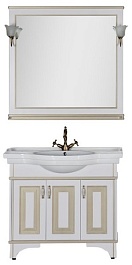 Aquanet Мебель для ванной Валенса 100 белый кракалет/золото (182921) – фотография-6