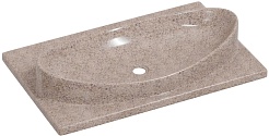 СанТа Раковина мебельная Вега 70 речной песок – фотография-1