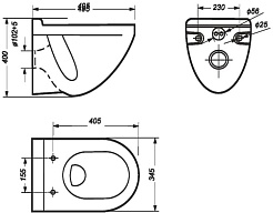 Sanita Luxe Унитаз подвесной Attica DM Color Sea с микролифтом – фотография-5