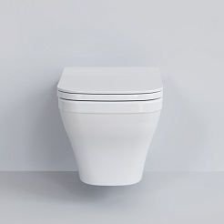 Ambassador Сиденье для унитаза Benefit тонкое белое – фотография-3