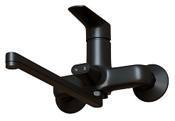 Mixline Смеситель для ванны и раковины 35k ML14-02BL чёрный – фотография-2