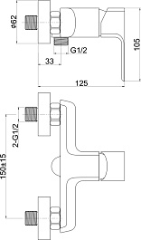 Cersanit Смеситель для душа Geo 63041 – фотография-9
