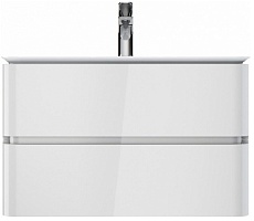 Am.Pm Тумба с раковиной Sensation 80 белый глянец