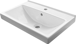 Mixline Тумба с раковиной Риф 60 2 ящика белая – фотография-5