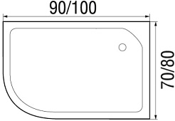 Wemor Душевой поддон 100/70/24 R – фотография-4