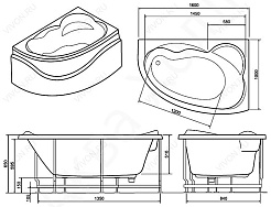 Indeo  Акриловая ванна "Maiami" (R) – фотография-2