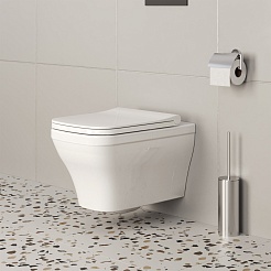 Ambassador Сиденье для унитаза Benefit тонкое белое – фотография-7