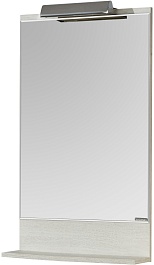 Акватон Мебель для ванной Бекка Pro 50 с зеркалом белая/дуб сомерсет – фотография-10