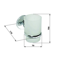 Bemeta Держатель для стакана Alfa 102410012 – фотография-2