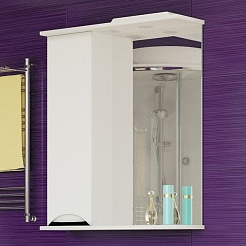 Mixline Зеркало-шкаф Этьен 65 L белый – фотография-3