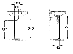 Roca Пьедестал для раковины Debba 33799000Y – фотография-2