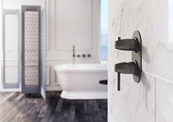 Webert Смеситель для ванны и душа Opera moderna OE860101985 графит – фотография-2