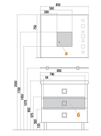 Акватон Зеркало для ванной "Стамбул 85" – фотография-3