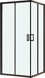 RGW Душевой уголок Passage PA-39B 80x80 профиль черный стекло прозрачное – фотография-1