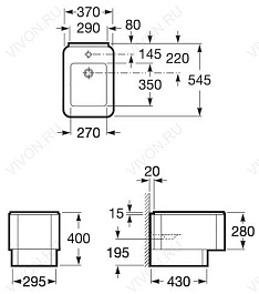 Roca Биде напольное Element 357574000 – фотография-3
