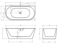 Gemy Акриловая ванна G9216 – фотография-4