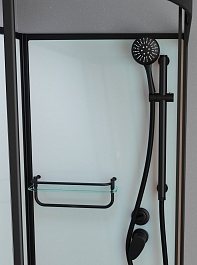 Frank Душевая кабина F412/2R M Black б/к – фотография-2