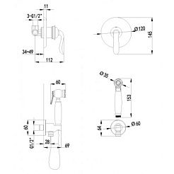Lemark Смеситель Brava LM4719G для биде – фотография-2