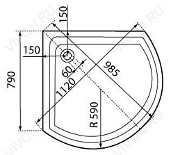 Bas  Душевой уголок "Pluto 80" – фотография-3
