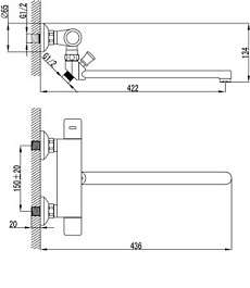 Lemark Смеситель универсальный Thermo LM7734C – фотография-2
