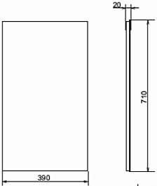 Comforty Зеркало Асти 40 дуб дымчатый – фотография-3